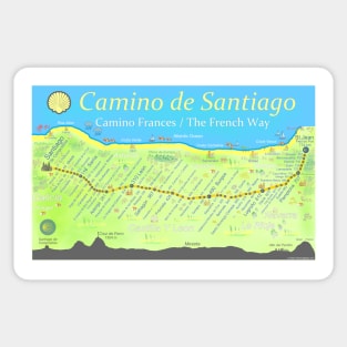 Camino de Santiago - Camino Frances / The French Way Sticker